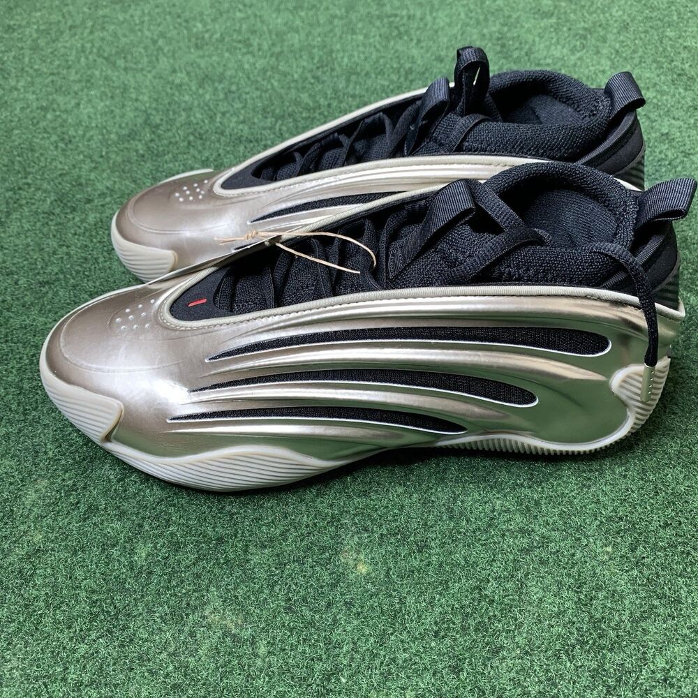 Sz 9 Adidas Harden Volume 9 'Cyber Metallic' Black Basketball JR2506